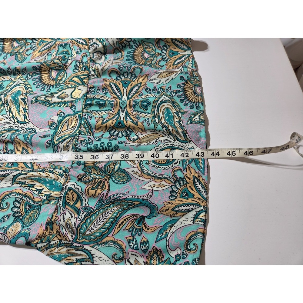 Harlow & Rose Halter Maxi Dress Paisley Print Sundress Cottagecore Romantic Boho - Picture 3 of 8